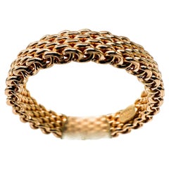 Tiffany & Co. Somerset Narrow Mesh Ring in 18K Rose Gold