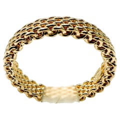 Tiffany & Co. Somerset Narrow Mesh Ring in 18K Yellow Gold