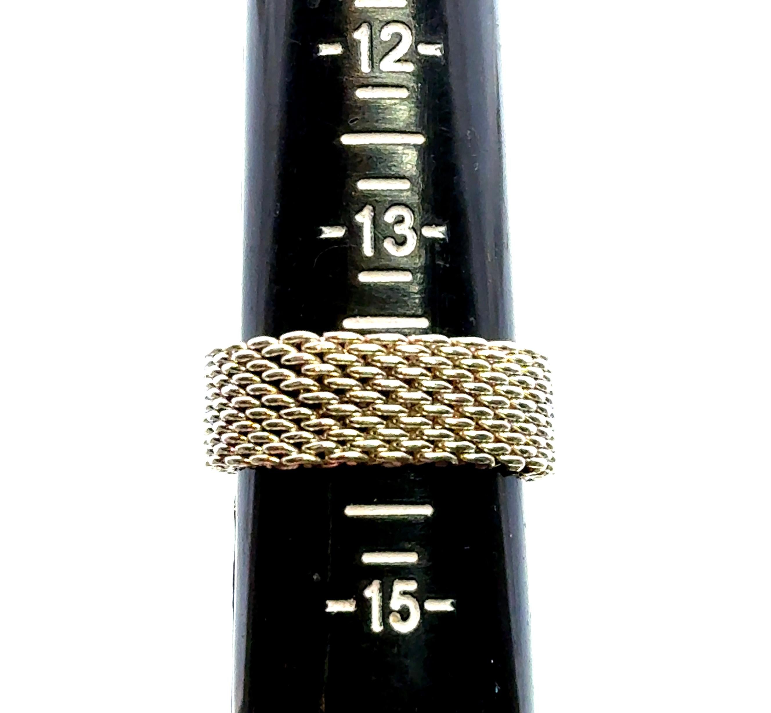 Tiffany & Co Somerset Ring Size 14 Sterling Silver 10.7 Grams Estate For Sale 2