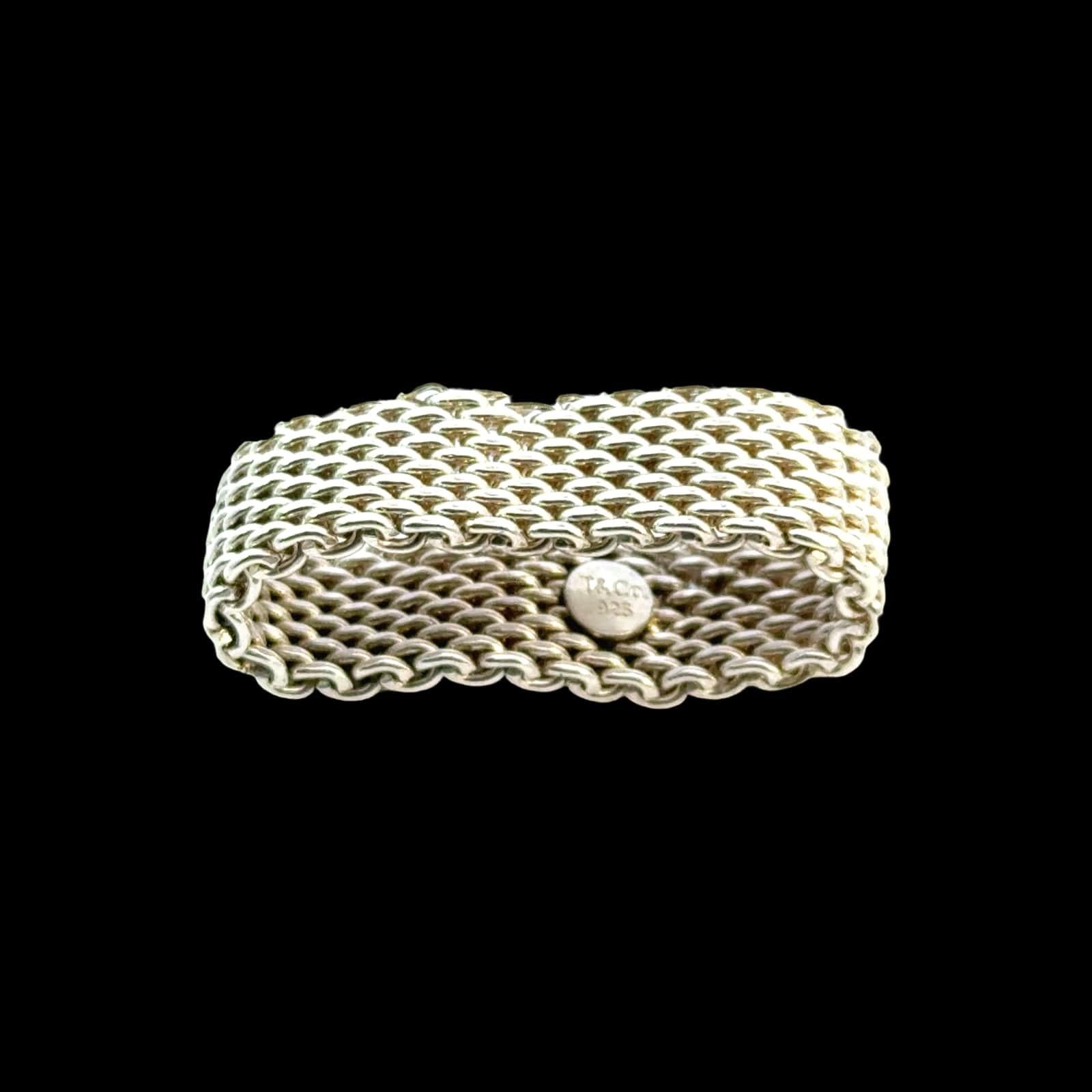 Tiffany & Co Somerset Ring Size 14 Sterling Silver 10.7 Grams Estate For Sale 3