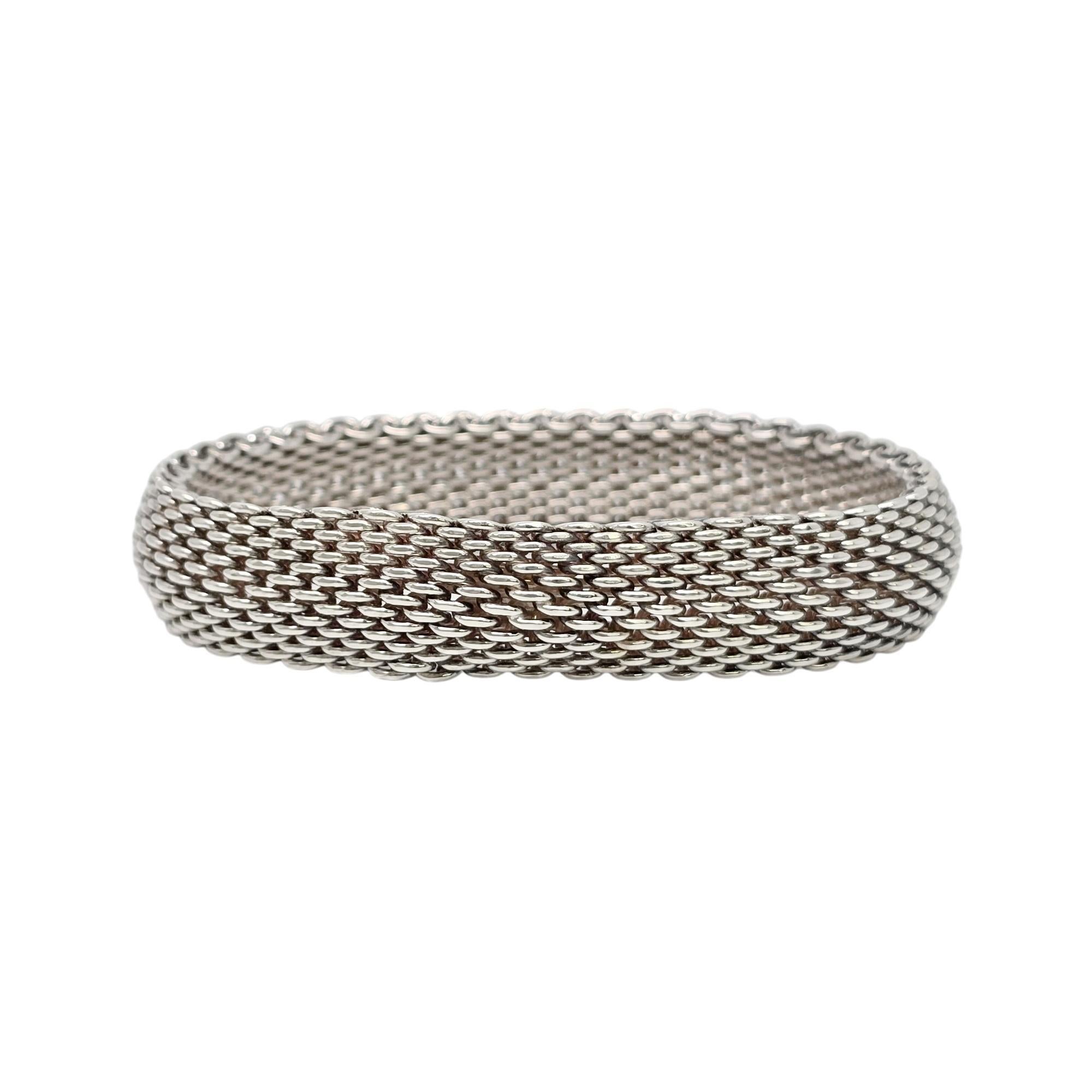 Women's Tiffany & Co Somerset Sterling Silver Mesh Bracelet #20136