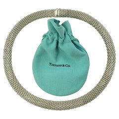 Tiffany & Co. Somerset Sterling Silver Mesh Necklace