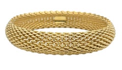 Tiffany & Co. Bracelet à larges mailles Somerset en or jaune 18 carats