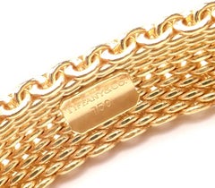 Tiffany & Co. Bracelet Somerset large en maille d'or jaune