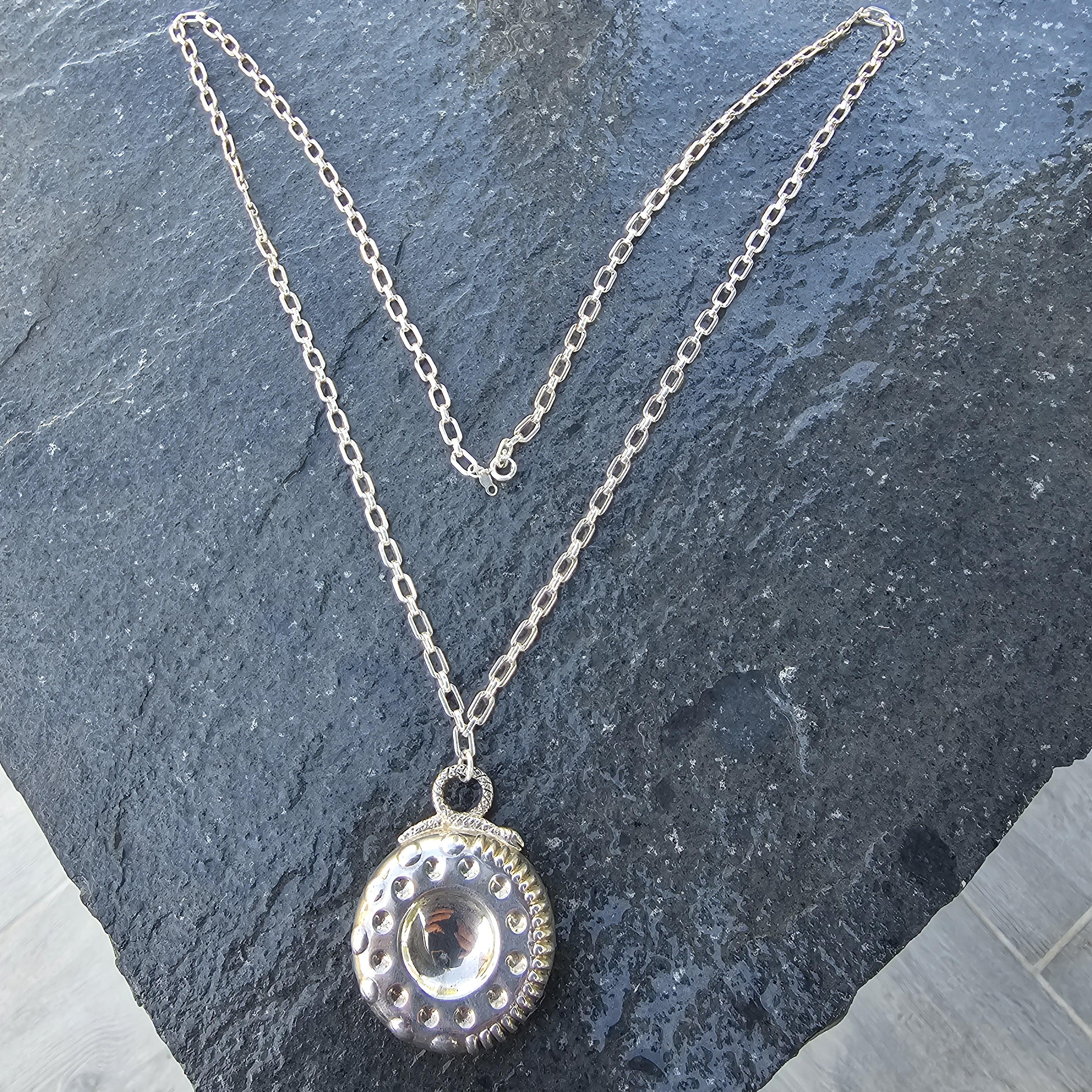 Tiffany & Co. Collana con ciondolo a forma di coppa per degustazione di vino in argento sterling A. Silver in vendita 5