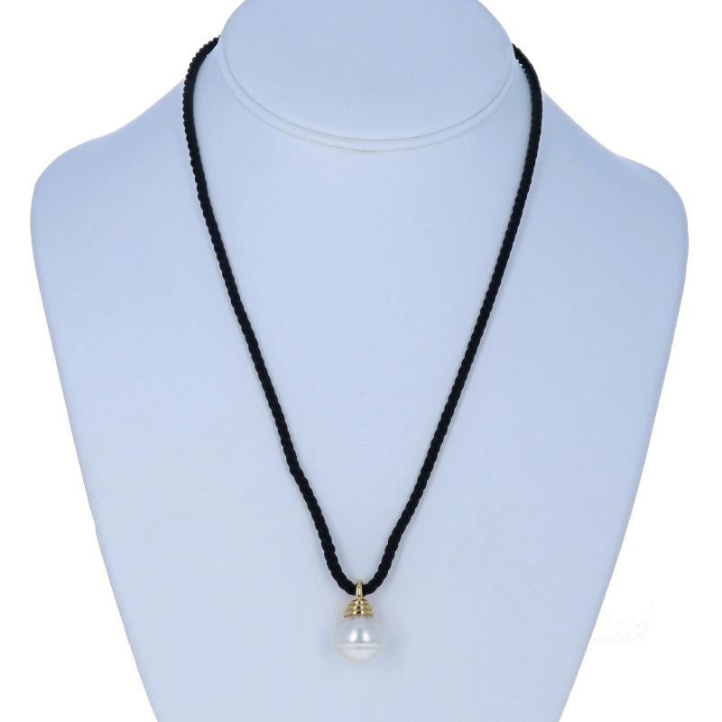 Donna Tiffany & Co. Collana con ciondolo di perle dei mari del sud - Oro giallo 18k regolabile in vendita