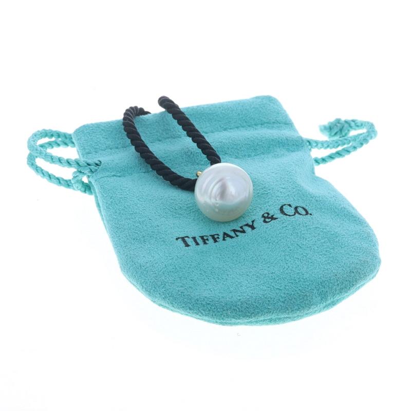 Tiffany & Co. Collana con ciondolo di perle dei mari del sud - Oro giallo 18k regolabile in vendita 3
