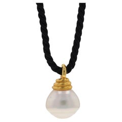 Tiffany & Co. Collana con ciondolo di perle dei mari del sud - Oro giallo 18k regolabile
