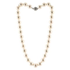 Tiffany & Co. South Sea Strand Necklace Cultured Pearls with Platinum