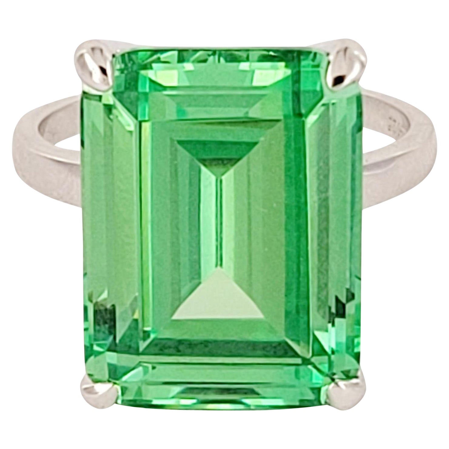 TIFFANY & Co Sparklers Cocktail Anello in quarzo verde A. Silver in vendita