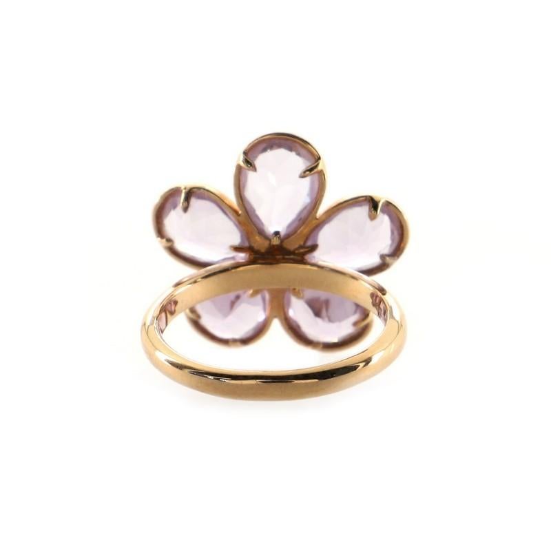 Condition: Great. Minor wear throughout.
Accessories: No Accessories
Measurements: Size: 5.25 - 50, Width: 2.20 mm
Designer: Tiffany & Co.
Model: Sparklers Flower Ring 18K Rose Gold with Amethyst and Diamond
Exterior Color: Purple, Rose Gold
Item