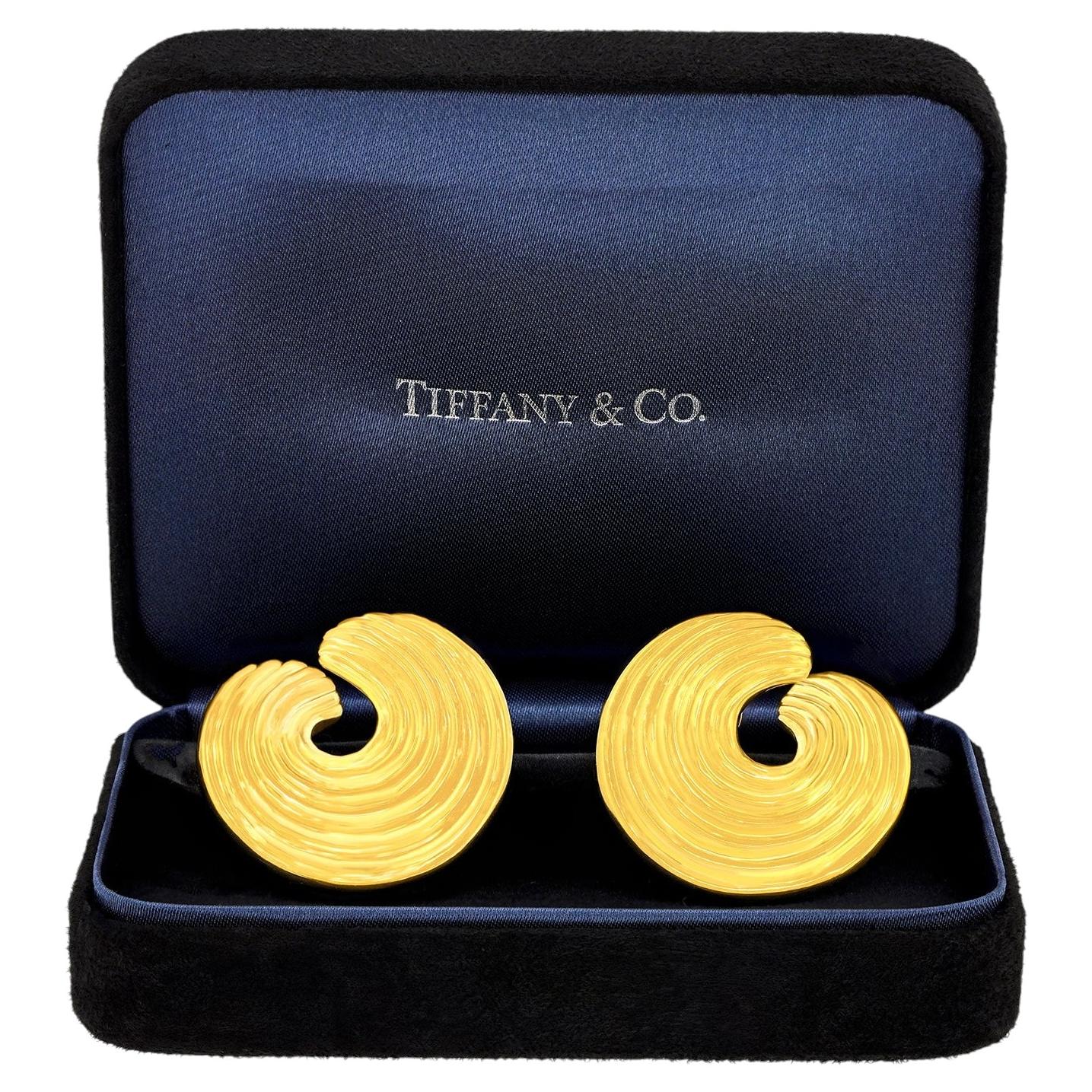 Tiffany & Co. Spettacolari orecchini in oro giallo