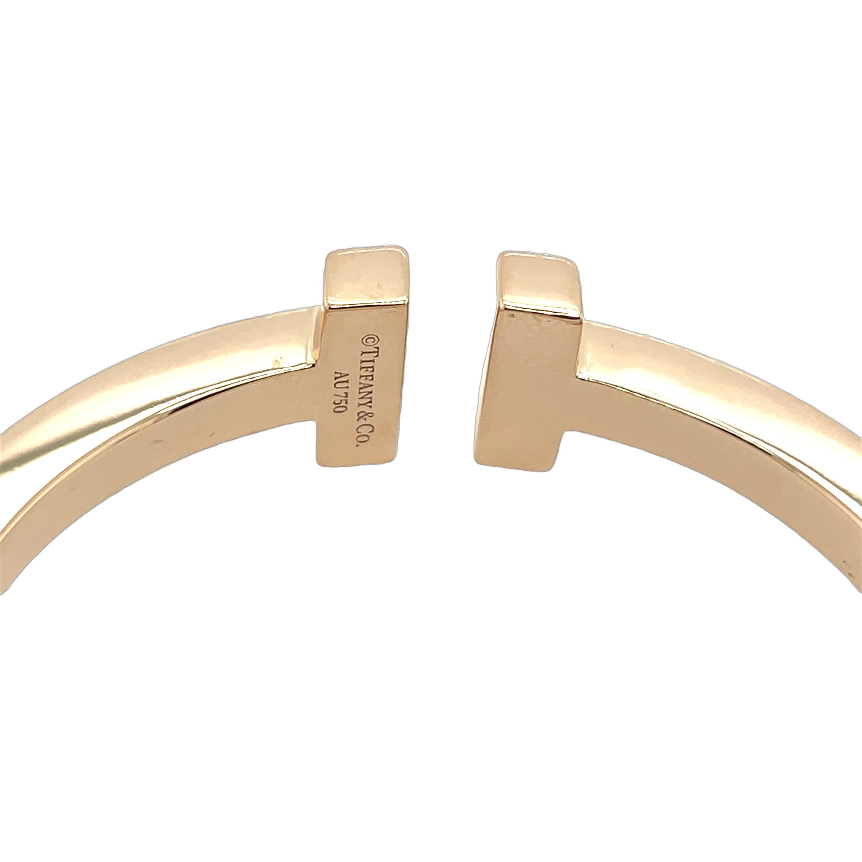 da uomo o donna Tiffany & Co. Bracciale quadrato in oro rosa 18ct