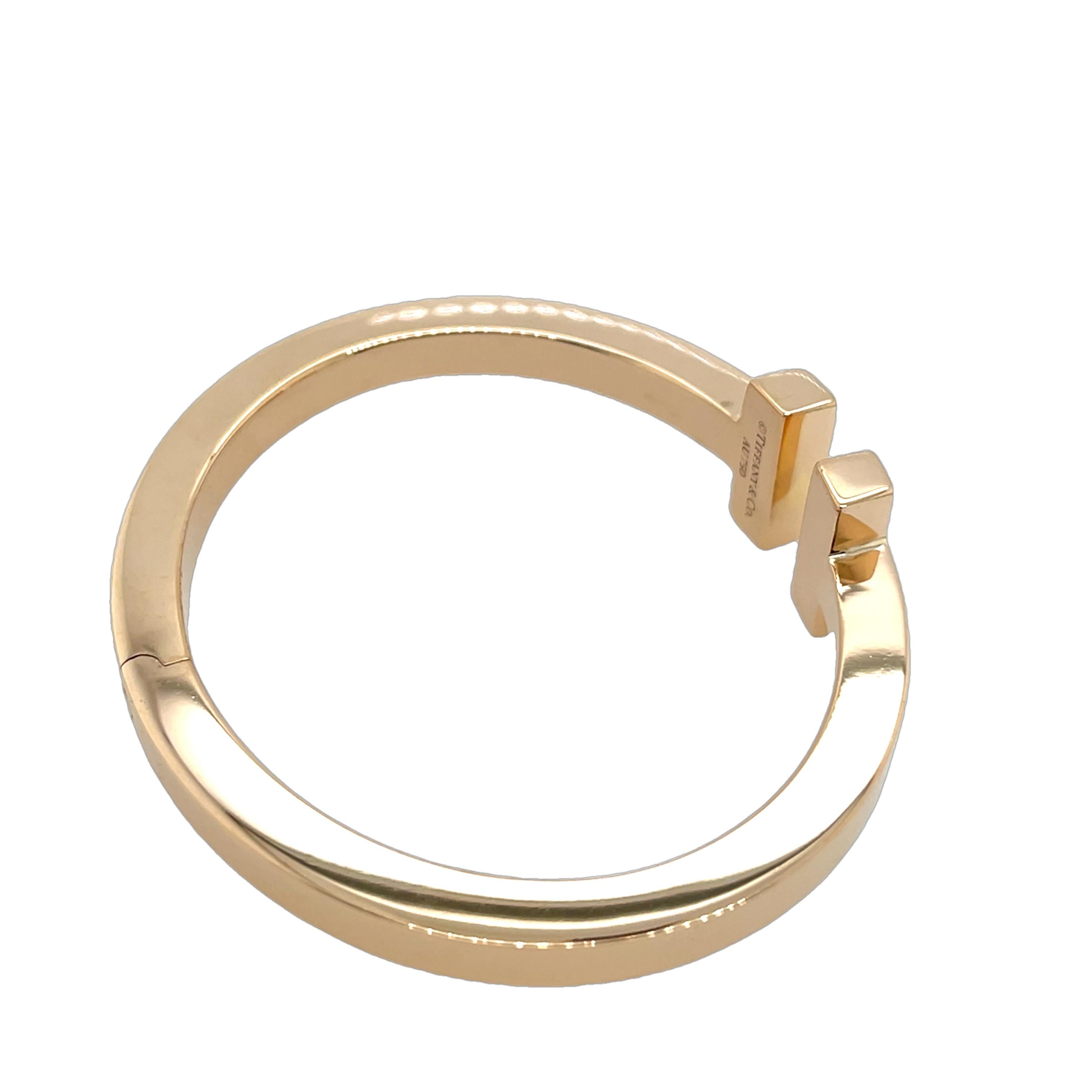 Tiffany & Co. Bracciale quadrato in oro rosa 18ct 1