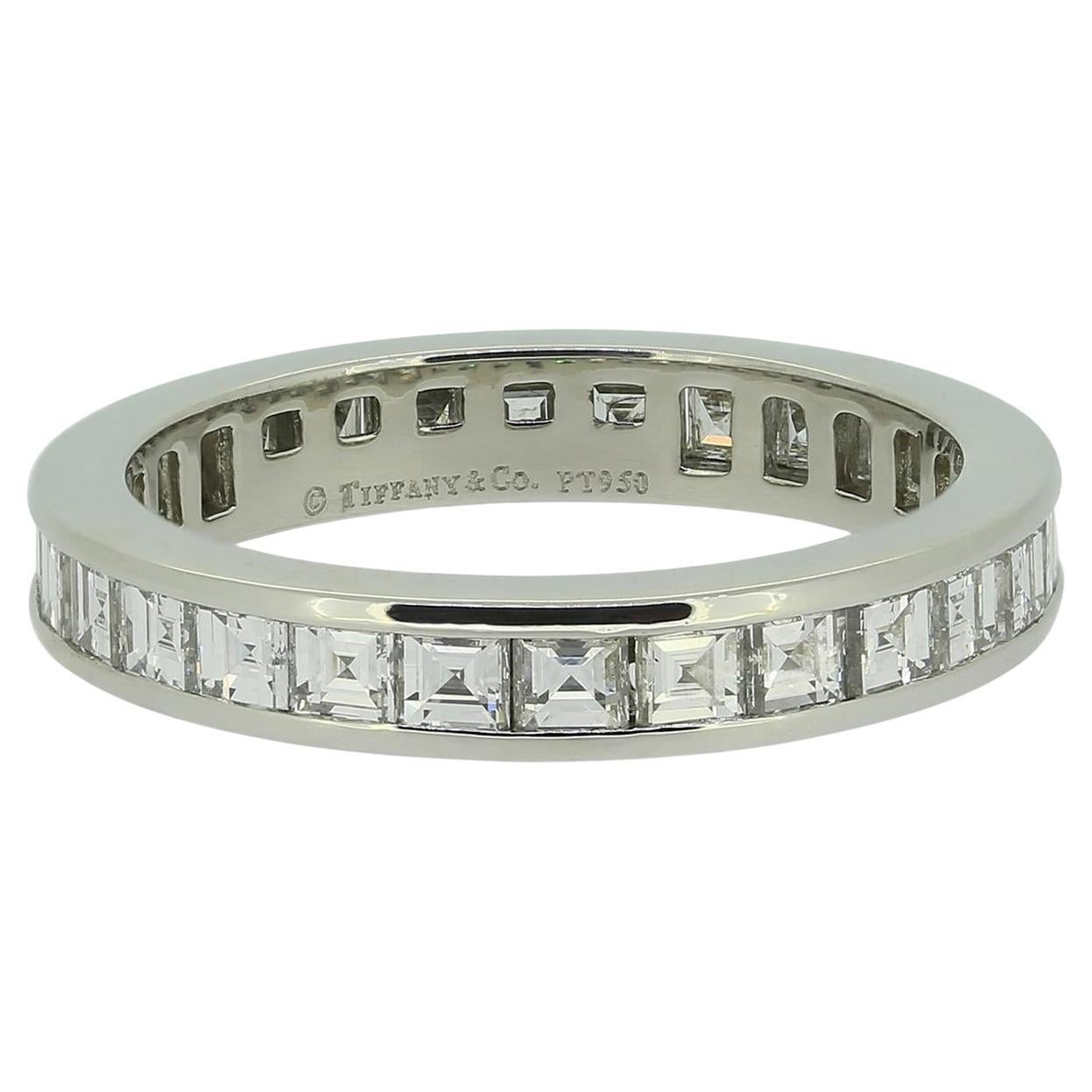 Tiffany & Co. Square-Cut Diamond Eternity Ring For Sale
