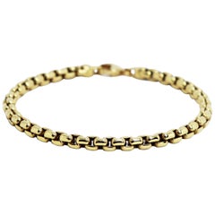 Tiffany & Co. Square Link 18 Carat Yellow Gold Bracelet