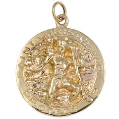 Tiffany & Co. St Christopher and Star of David Pendant