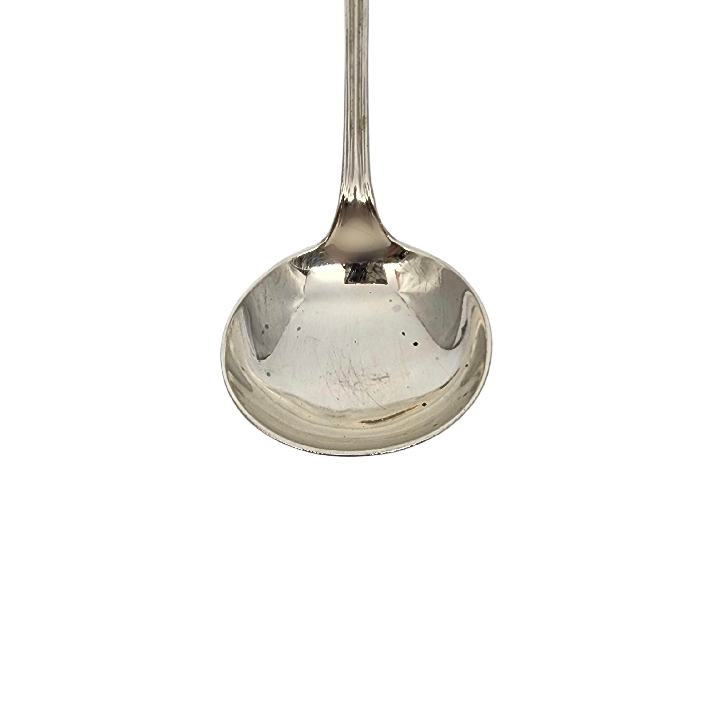 Women's or Men's Tiffany & Co St Dunstan Sterling Silver Bouillon Spoon w/mono 5 3/8