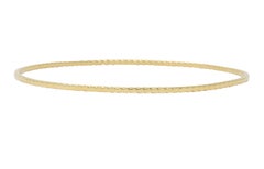 Tiffany & Co. Stackable 14 Karat Gold Ridged Bangle Bracelet