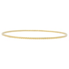 Tiffany 
Co. Stackable 14 Karat Gold Ridged Bangle Bracelet