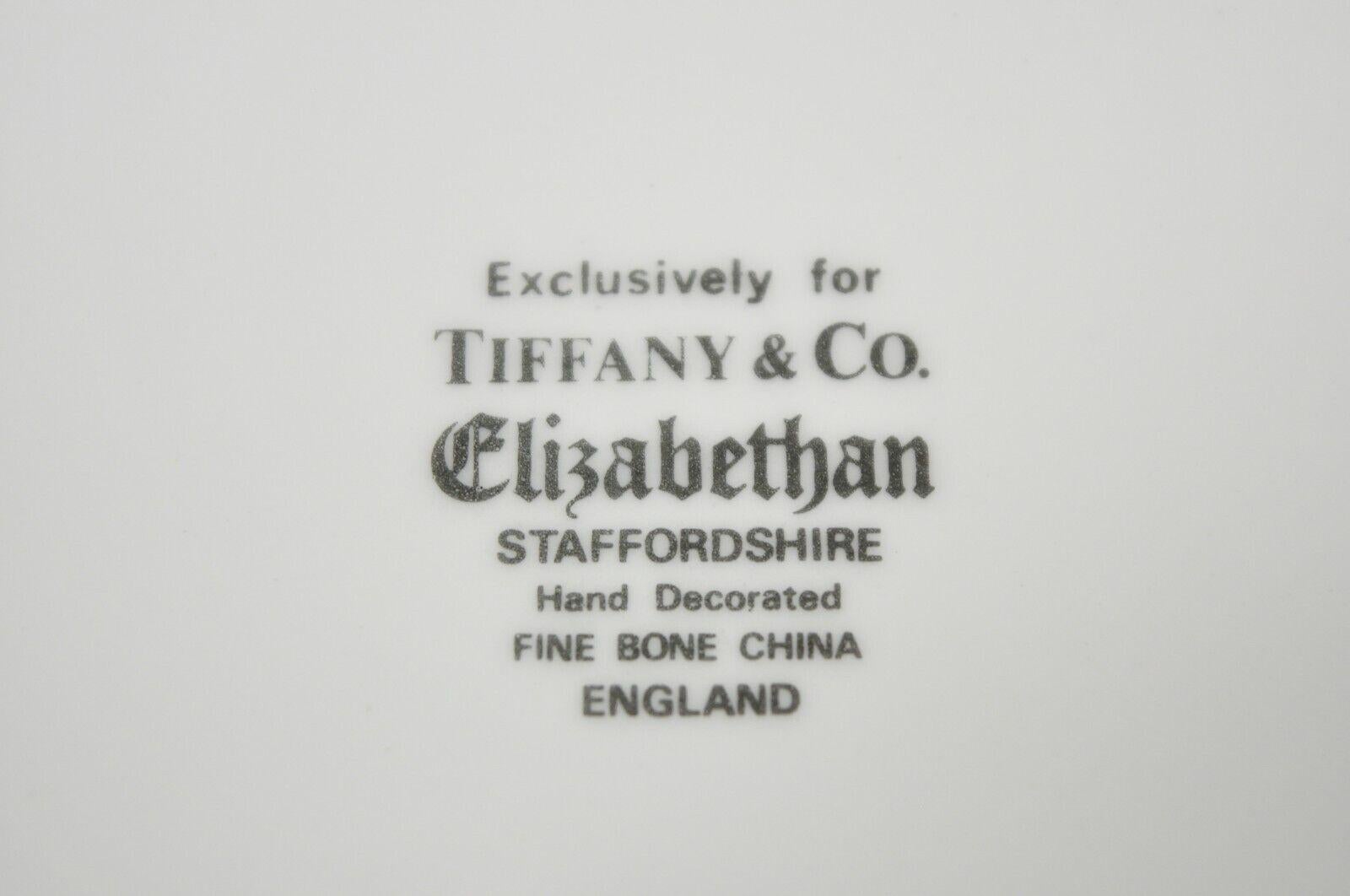 Tiffany & Co Staffordshire England Playing Card China 8.25 Round Plates Set of 3 1