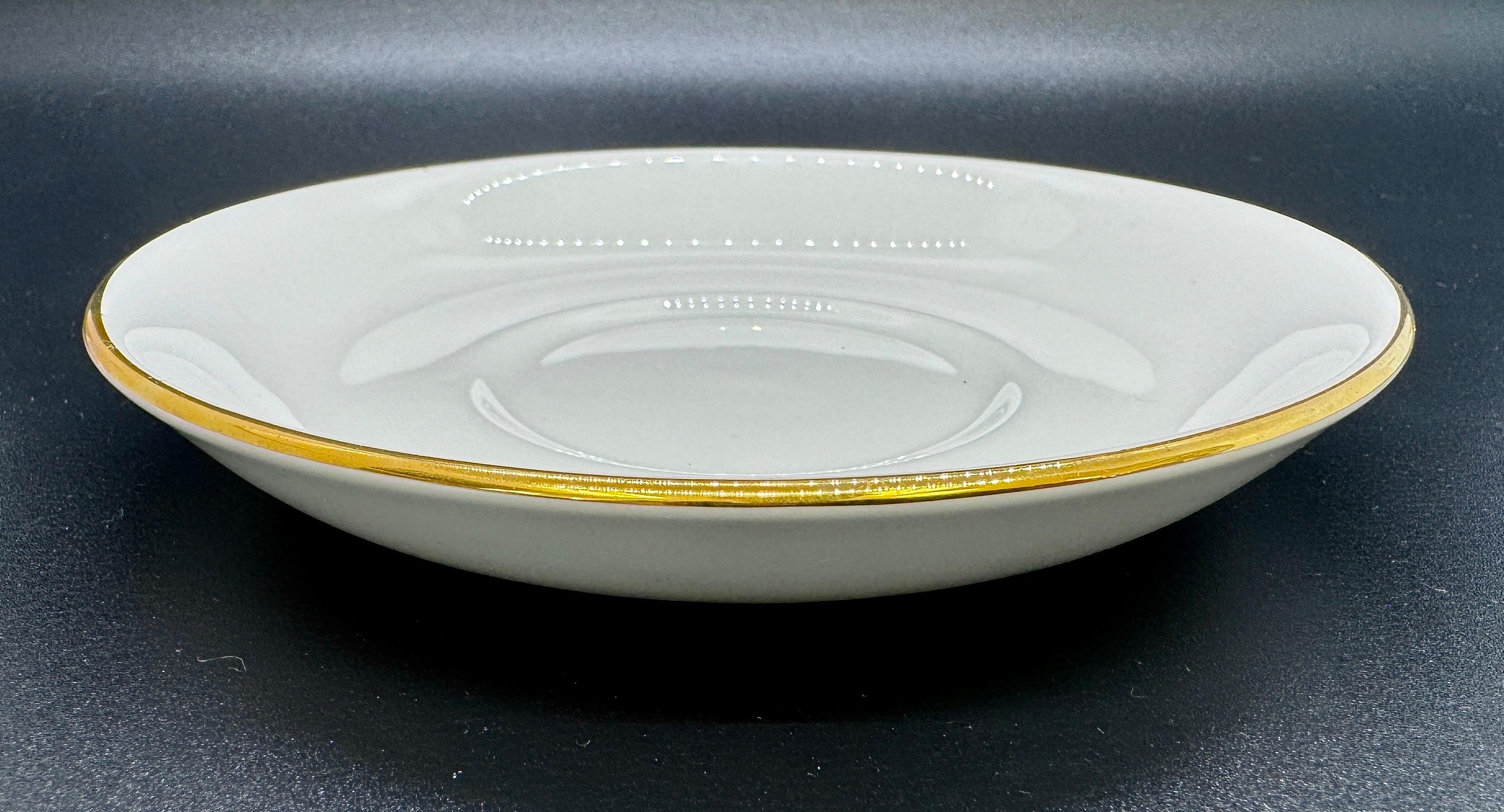 Tiffany & co staffordshire Porcelain Tea Cups and Saucers, 12 Pieces For Sale 9