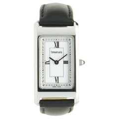 Tiffany & Co. Stainless Steel Classic Rectangular Dress Watch