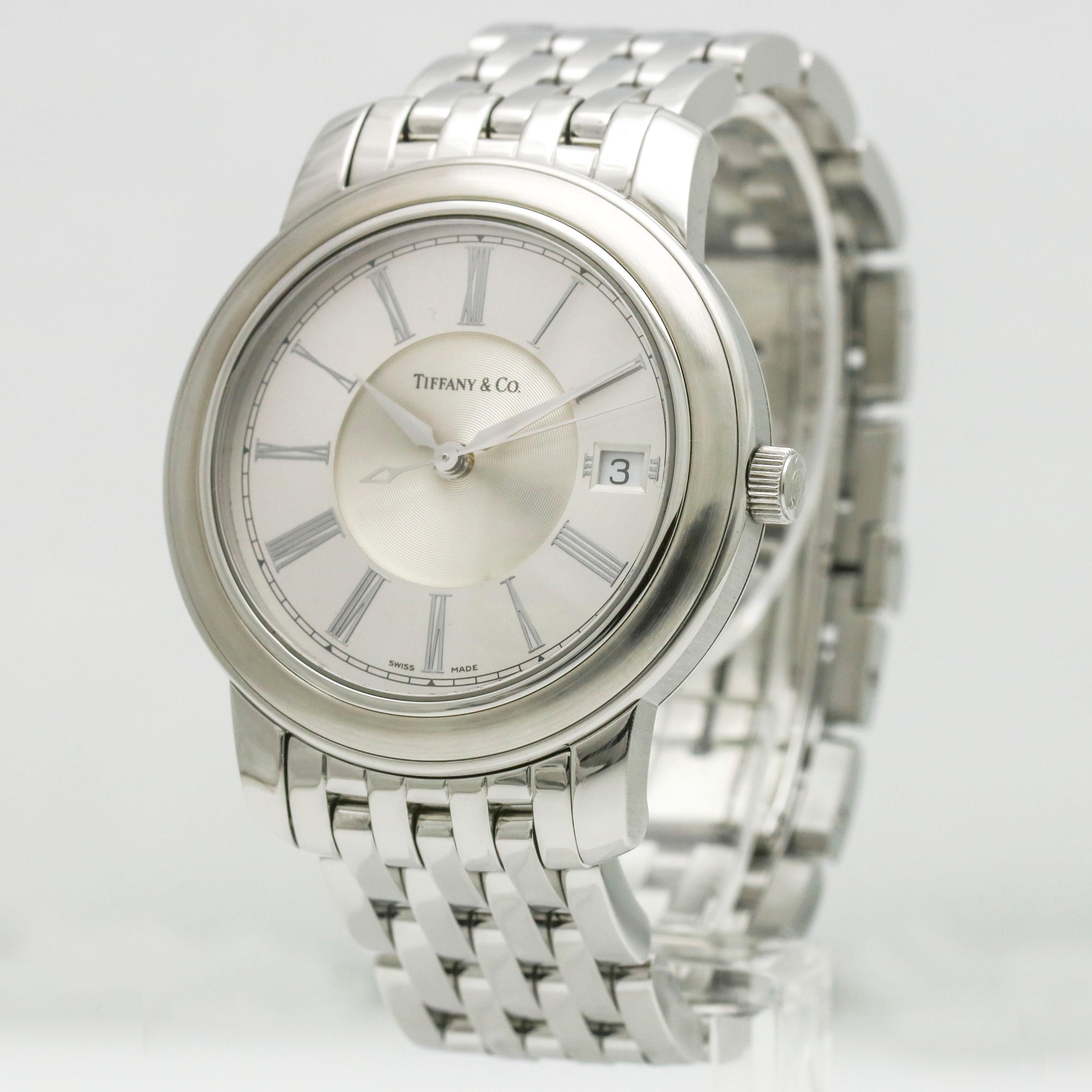 Women's or Men's Tiffany & Co. Stainless Steel Mark Automatic Chronometer Round Men's Wristwatch