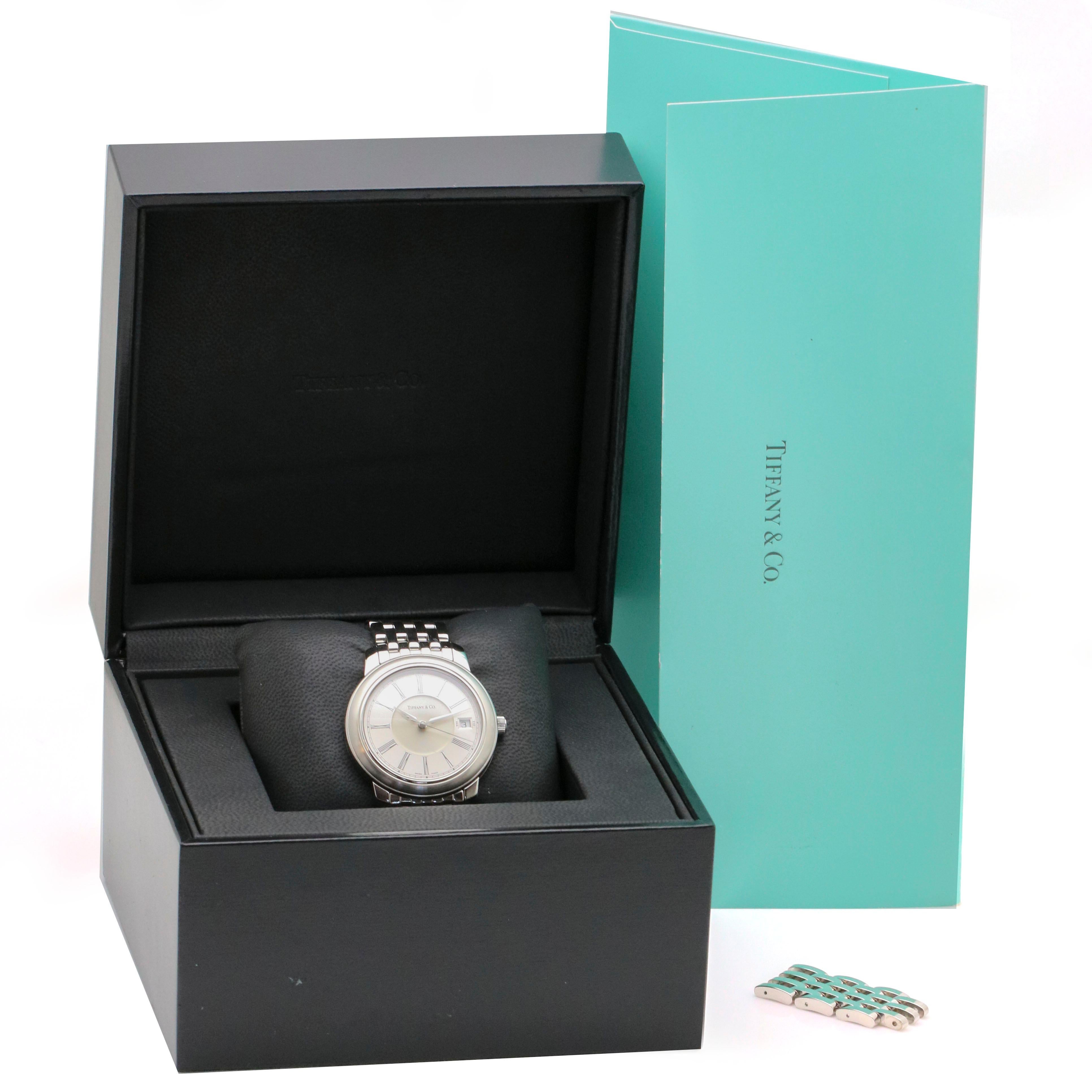 Tiffany and Co. Stainless Steel Mark Automatic Chronometer Round Men's ...