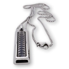 Tiffany & Co. Stainless Steel Paloma's Caliper Men's Pendant Necklace
