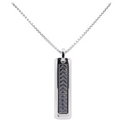 Tiffany & Co. Stainless Steel Paloma's Caliper Men's Pendant Necklace