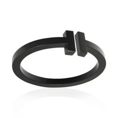Tiffany & Co. Stainless Steel Tiffany T Square Hinged Bracelet