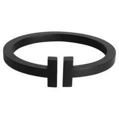 Tiffany & Co. Stainless Steel Tiffany T Square Hinged Bracelet