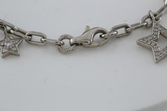 Tiffany & Co. Star Charm Platinum Diamond Bracelet