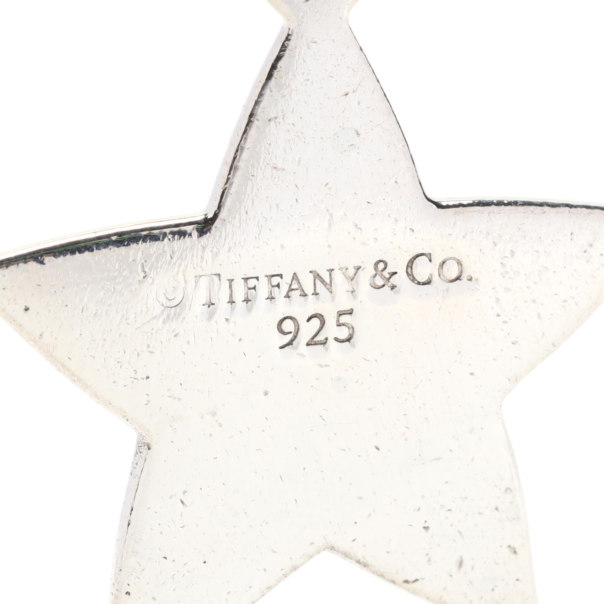 tiffany star key ring