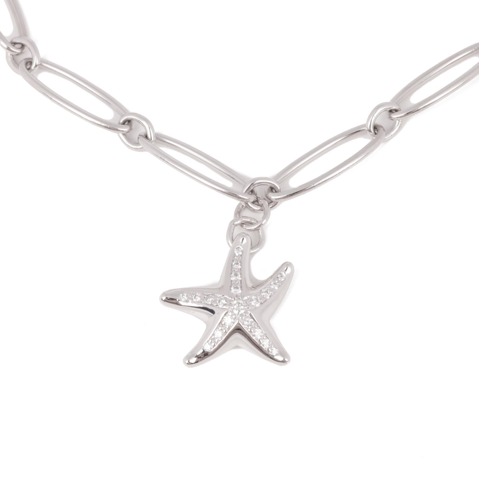 Taille ronde Tiffany & Co. Bracelet étoile de mer pavé de diamants  en vente