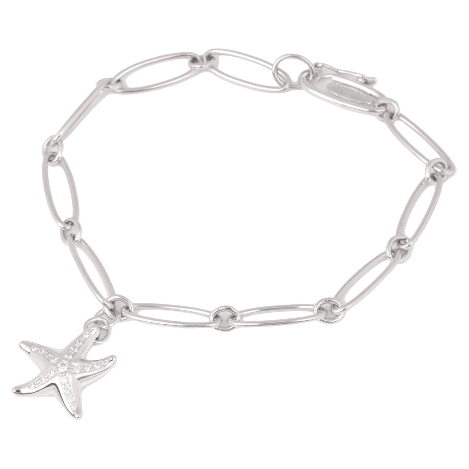 Tiffany & Co Starfish Diamond Pave Bracelet  For Sale