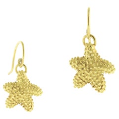 Tiffany &  Co. Starfish Drop Gold Earrings