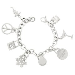 Tiffany & Co. Sterling 7 Charm Bracelet