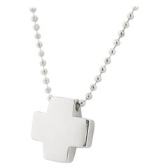 Tiffany & Co. Sterling 925 Silver Roman Cross Necklace Pendant