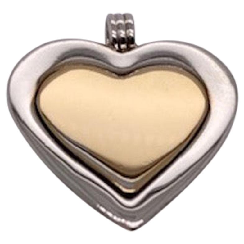 Tiffany & Co. Sterling and Gold Heart Pendant