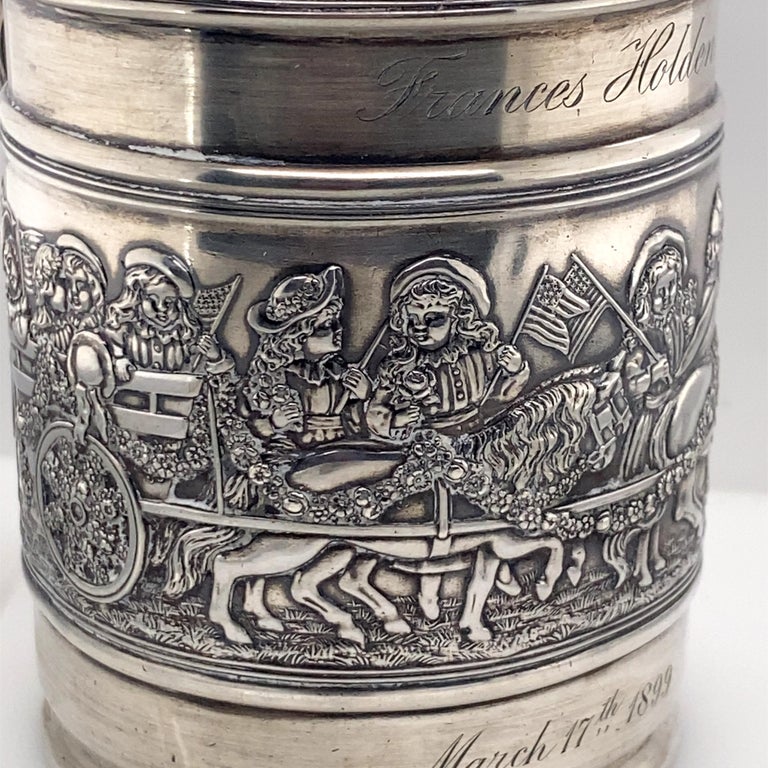 Renaissance Revival Tiffany & Co. Sterling Antique Silver Child's Cup For Sale