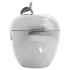 Retro Tiffany & Co Sterling Apple covered container jar box