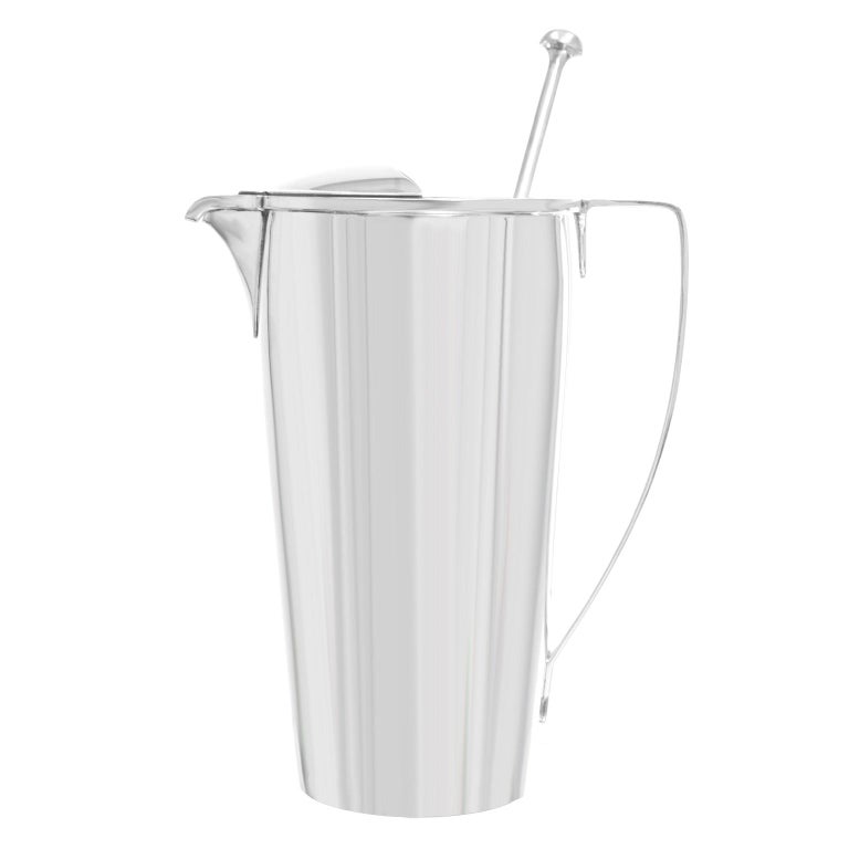 Tiffany and Co. Sterling Art Deco Cocktail Pitcher / Mixer at 1stDibs
