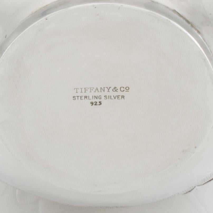 Sterling Vase by Tiffany & Co. Audubon pattern introduced in 1956 to be the revival of the very rare and famous pattern Japanese designed by Edward C. Moore in 1871. It is a ginger jar style vase that is 7 1/4