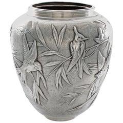 Tiffany & Co. Sterling Audubon Vase