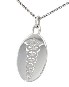 Tiffany & Co. Sterling Caduceus Pendant