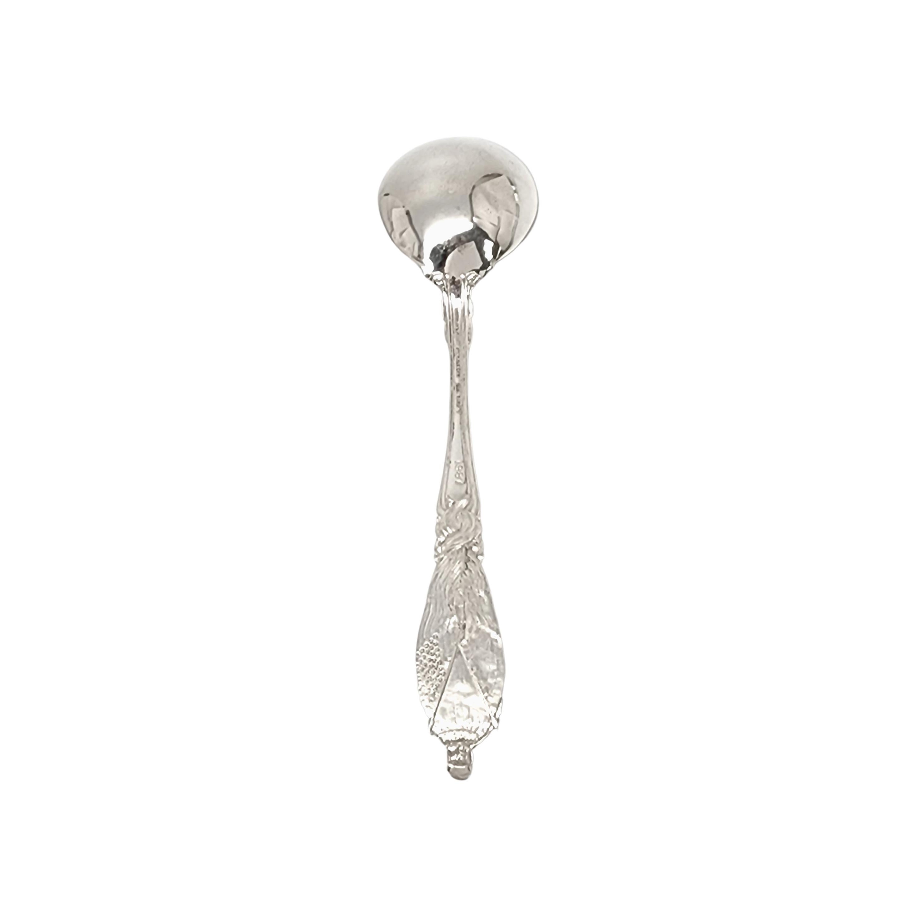 Sterling silver Christopher Columbus souvenir spoon by Tiffany & Co.

This souvenir spoon is from the 1983 Columbian Exposition, World's Fair. It features a handle topped with Christopher Columbus 1492 1893 and a bowl engraved with a globe. Does not