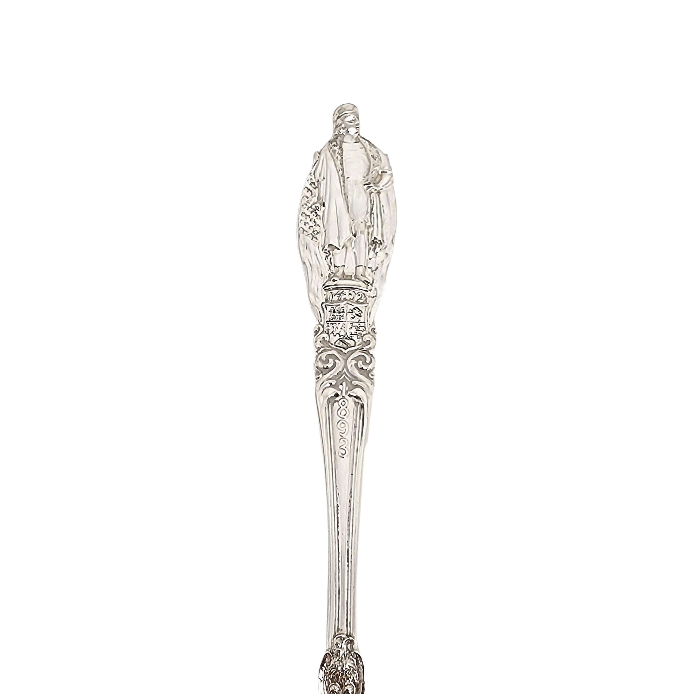 Women's Tiffany & Co Sterling Christopher Columbus Globe Bowl Souvenir Spoon #14890 For Sale