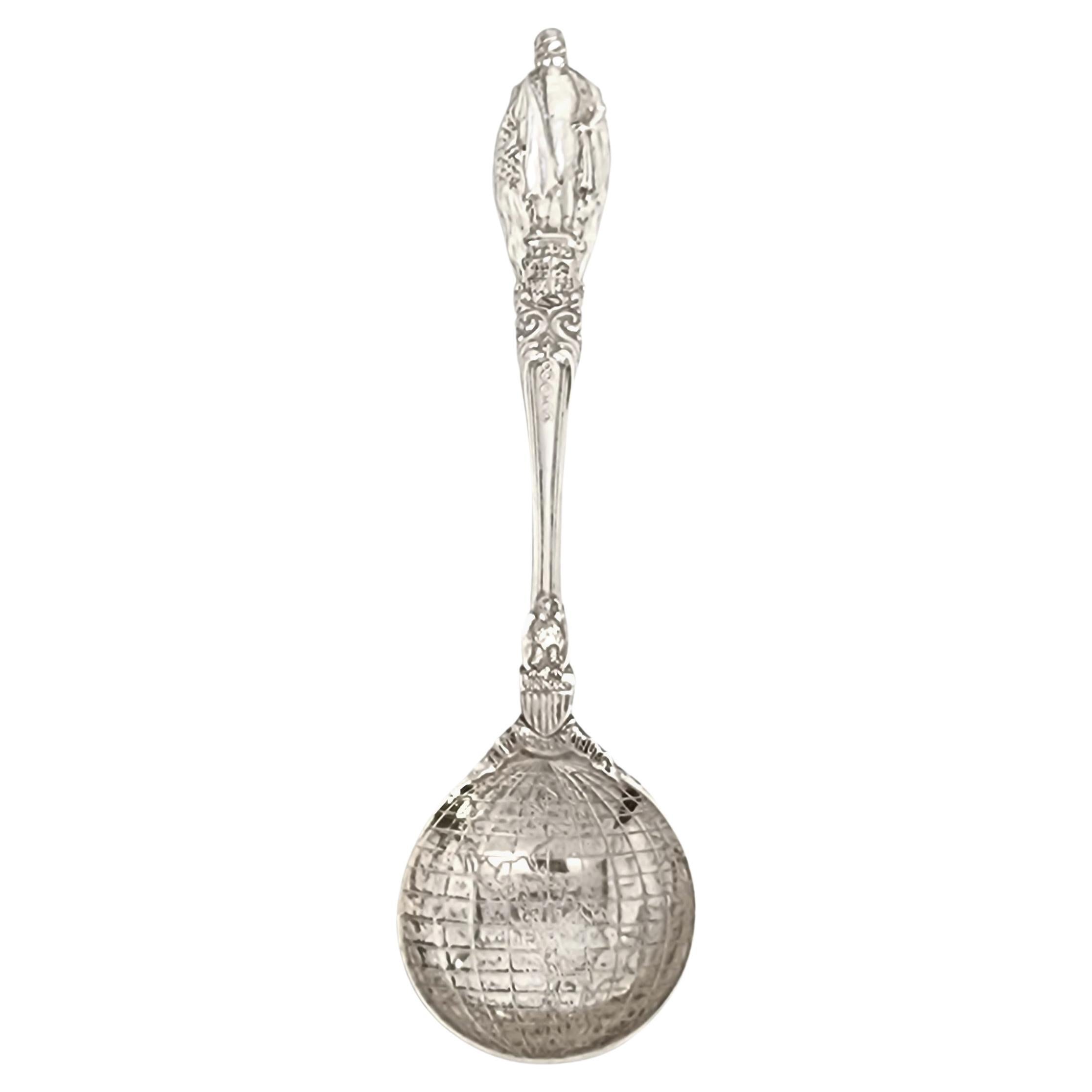 Tiffany & Co Sterling Christopher Columbus Globe Bowl Souvenir Spoon #14890 For Sale